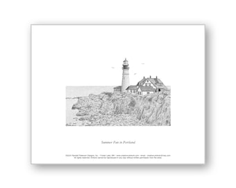 Summer Fun in Portland - Unmatted & Matted Limited Edition Prints