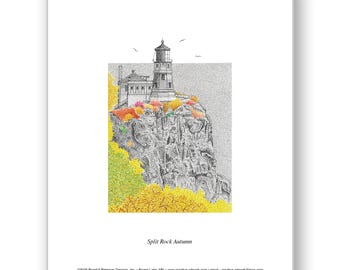 Split Rock Autumn - Unmatted & Matted Limited Edition Prints