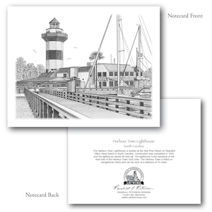 Harbour Town Lighthouse on Hilton Head Island Notecards (Package of 8)