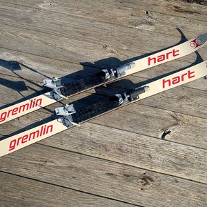 Hart スキー ホワイト/ネイビー/レッド Vintage 1970s Hart Short Stuff Freestyle Skis 175cm | eBay