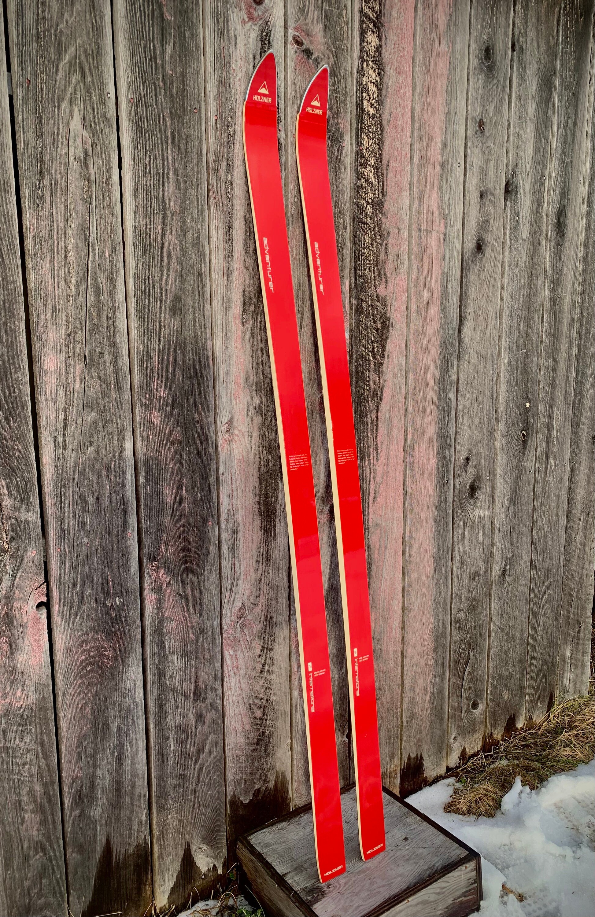 クラシック Islensk Pjodlog C.1968 HOLZNER International Adventurer 19ocm Skis Vintage