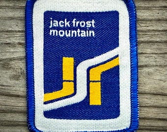 Vintage 1980's JACK FROST Mountain Ski Patch, PA, Big Boulder, Travel Souvenir Badge