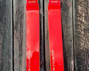 C.1968 HOLZNER International Adventurer 19ocm Skis Vintage