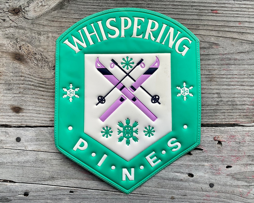 1980's WHISPERING PINES SKI Hill Patch Worsley Alberta Canada Extra