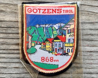 1960's GOTZENS Tirol Vintage Ski Patch AUSTRIA Skiing Innsbruck Travel Badge Tyrol Ecusson