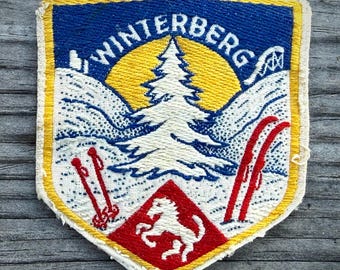 1960's WINTERBERG Vintage Ski Patch, North Rhine Westphalia Germany