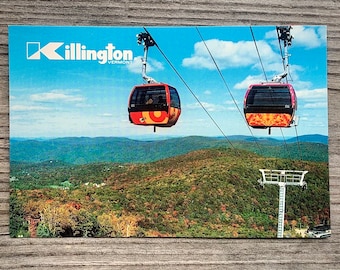 Vintage Killington Ski Resort Postcard: SKYESHIP Gondola, Vermont (1996)
