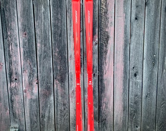 C.1968 HOLZNER International Adventurer 19ocm Skis Vintage Wood