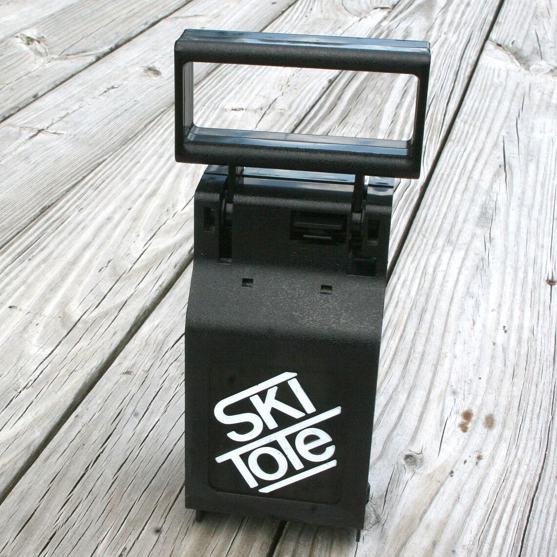 Vintage SKI TOTE Skis & Poles Locking Carrier Transport Etsy