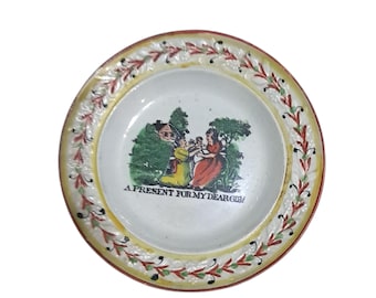 Antique Early 19th Century Childs Plate