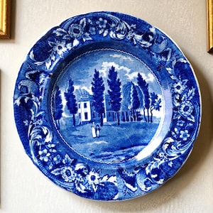 Historic Dark Blue Staffordshire - Etsy