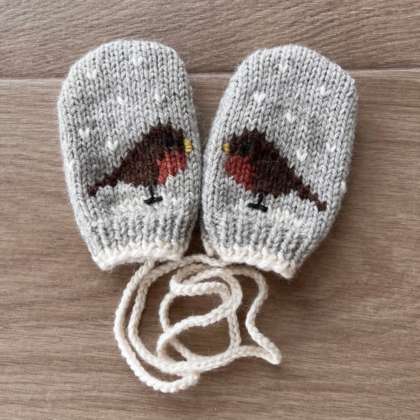 All natural baby mittens. Size 12 months.