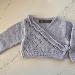 Alpaca baby cardigan. Size 3 months.