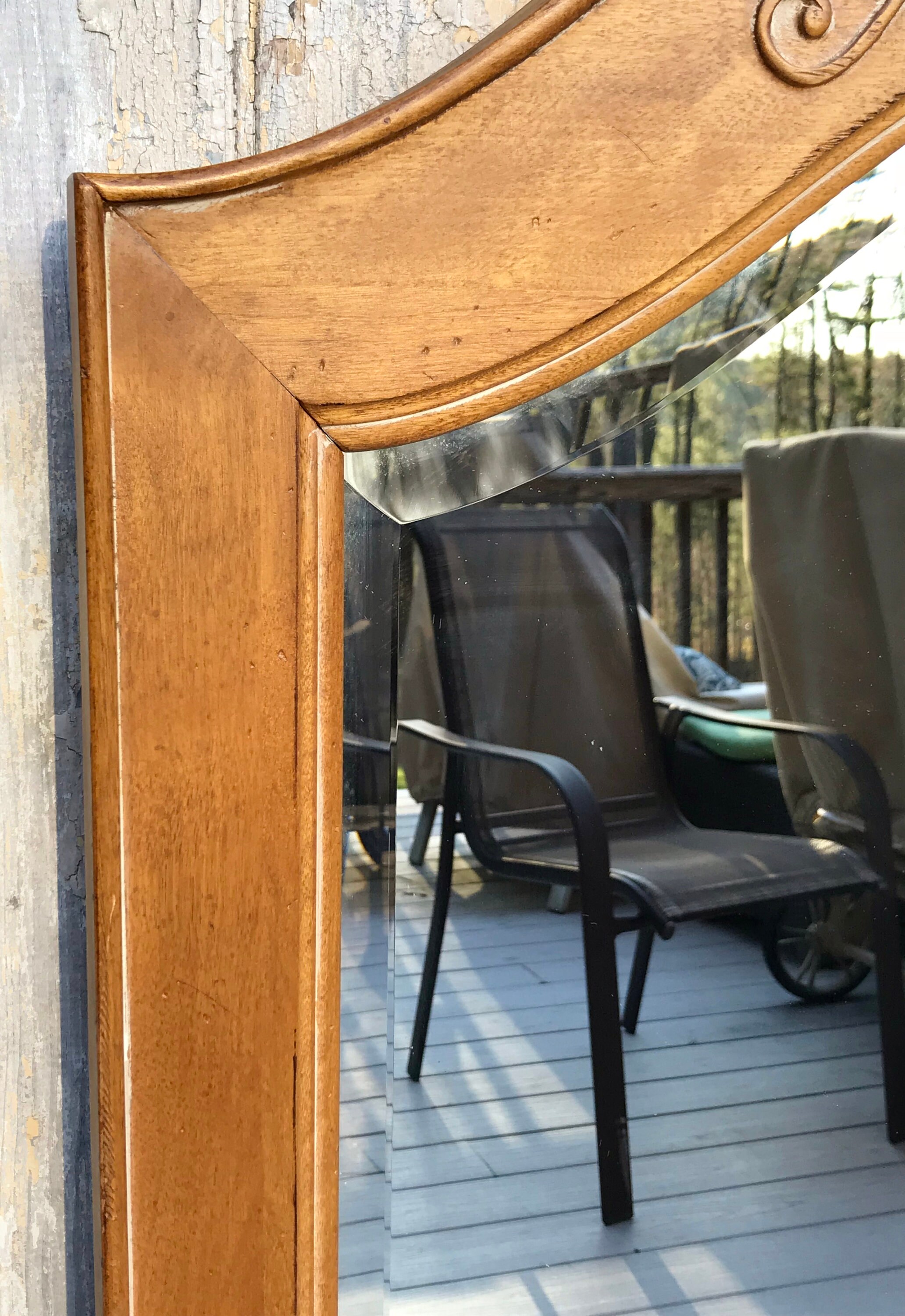 Ethan Allen Country French 48 Mirror 5240 Carved Birch Etsy