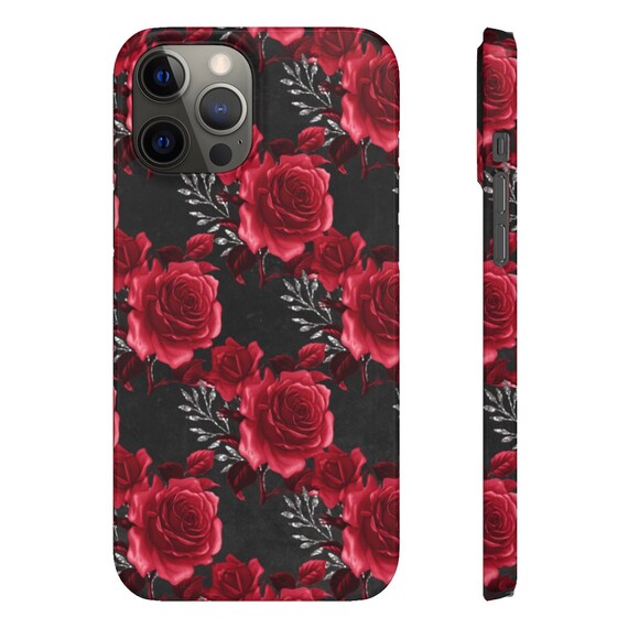 Red Rose Iphone 12 Pro Case Abstract Iphone 12 Case Iphone Etsy