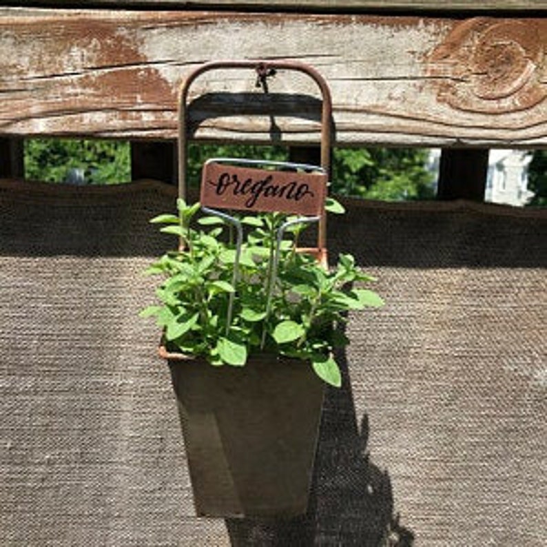 Personalized Handwritten Metal Garden Stakes Markers Plant Etsy