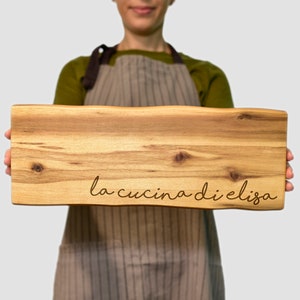 Personalized Custom Cutting Board Tray Wood | Christmas Gift | Tagliere personalizzato in legno | Regalo Natale Regalo Compleanno Uomo Donna