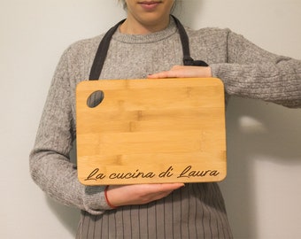 Personalized Custom Cutting Board | Bamboo Wood | Gift | Tagliere personalizzato | Tagliere in Bambo | Regalo Compleanno Uomo Donna Mamma