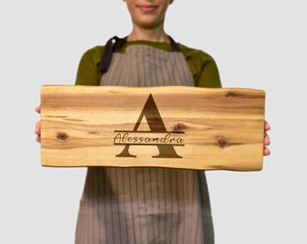 Personalized Custom Cutting Board Tray Wood | Christmas Gift | Tagliere personalizzato in legno | Regalo Natale Regalo Compleanno Uomo Donna