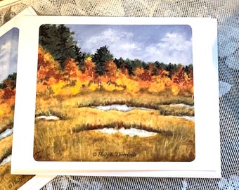 Autumn Fall Blank Note Cards, Fall Blank Note Cards, Blank Stationery