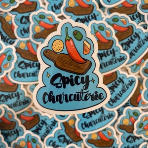 Spicy Charcuterie Paddle vinyl Sticker