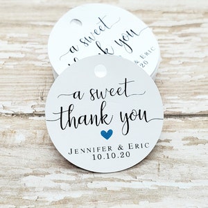 Un dulce agradecimiento, etiquetas de agradecimiento, etiquetas de ducha de boda, despedida de soltera, boda, baby shower, dulces, donut favor (301CH)