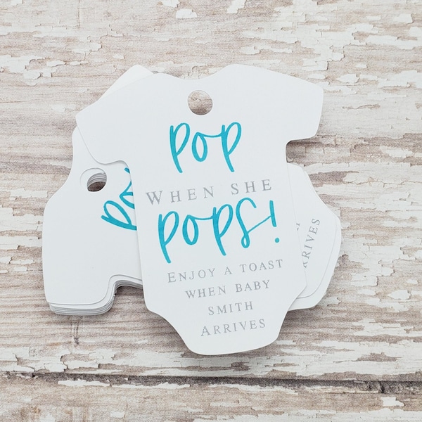 Pop When She Pops Labels Etsy