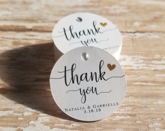 Thank you favor tag, Wedding Tag, Favor, Bridal Shower, Baby Shower, Thank you tag, 1.5" round tag, Round Tag, Mini Tag, Thanks  (322TY)