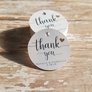 Thank you favor tag, Wedding Tag, Favor, Bridal Shower, Baby Shower, Thank you tag, 1.5" round tag, Round Tag, Mini Tag, Thanks  (322TY)