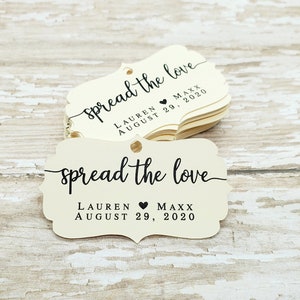 Spread the Love tags, homemade jam tag, honey tag, wedding favor, bridal shower, jam tag, baby shower, wedding shower  (327N)