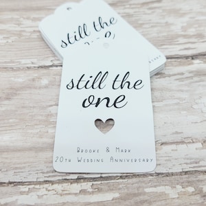 Still the One, Etiqueta de renovación de votos, Etiqueta de aniversario, 10, 25, 50, Aniversario, Favor de boda, Favor de fiesta, etiqueta de favor, Fiesta nupcial (508)
