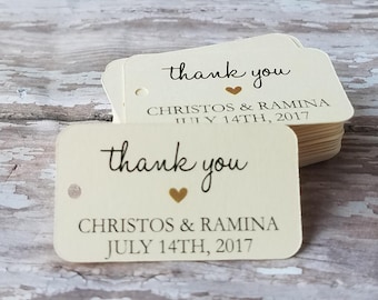 Mini Thank You Tags, Succulent Tags, Small Thank You Favor Tags, Wedding Favor Tag, Bridal Shower, Baby Shower, Rectangle thank you (233)