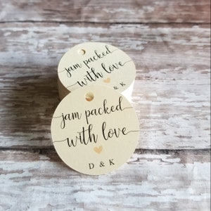 Jam Packed with Love, jam tag, thank you tag, jam, home made jam, wedding favor, bridal shower favor, baby shower, Jam Favor(323)