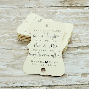 Wand Send Off, Wand tags, Unique Wedding Send Off, Wedding Wands, Wedding Favor, Wedding Exit, Send off (457)