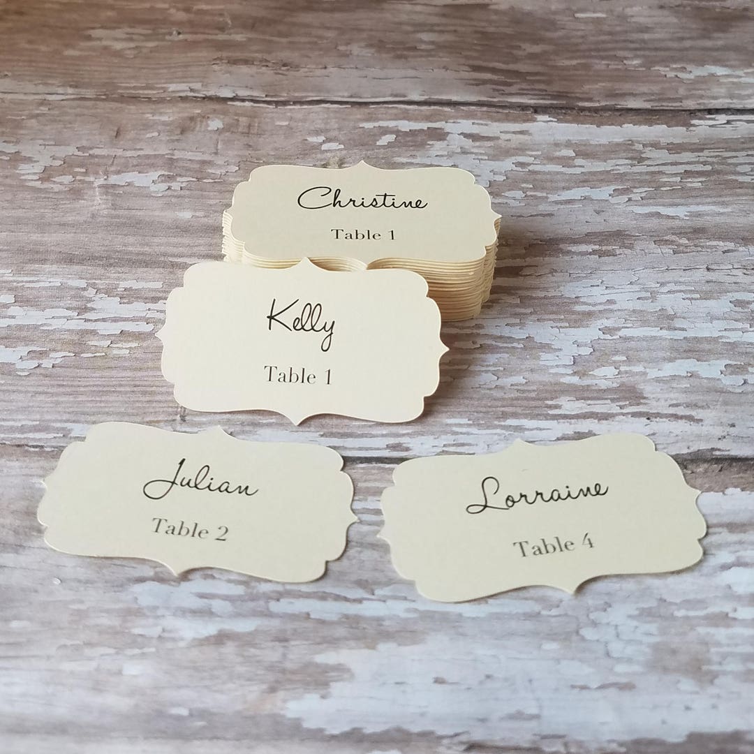 Mini Seating Chart Tags, Mini Escort Tags, Custom Mini Tags, Escort ...