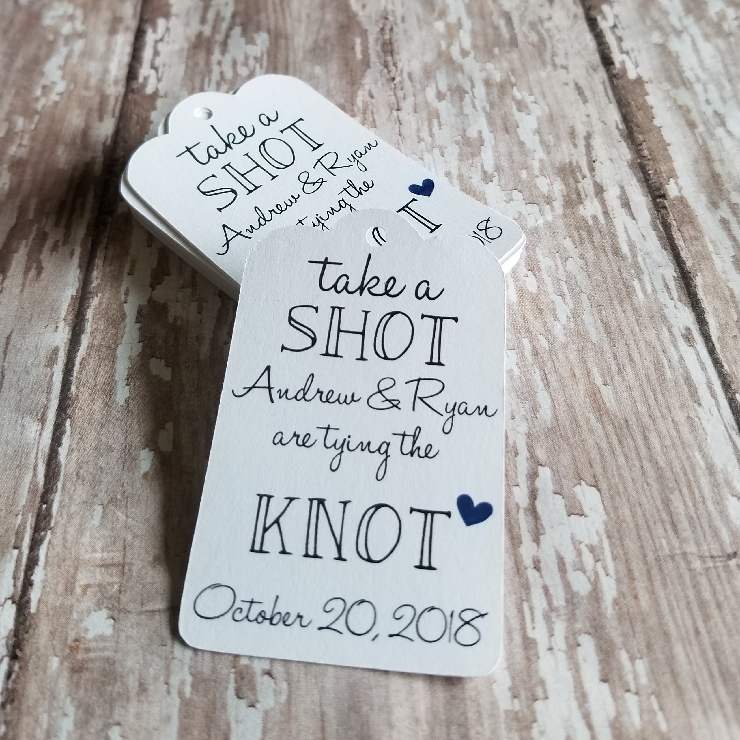 Details about   Heart Take a Shot We Tied the Knot Tag Wedding Alcohol favour Special day HT3t 