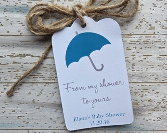 From My Shower to Yours Favor tag for bridal and baby shower, Printed Favor tag, personalized label (073)