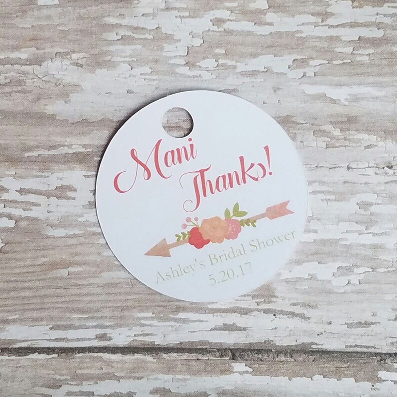 Mani Thanks Nail Polish Favor Bridal Shower Favor Baby - Etsy