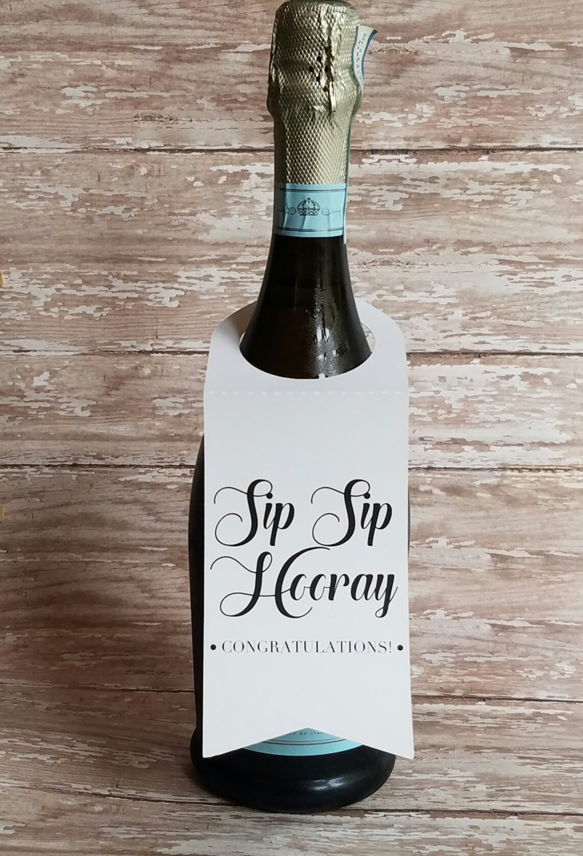 Sip Sip Hooray Wine Label, Wine Bottle Tag, Champagne Bottle Tag ...