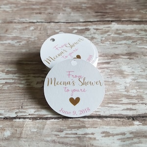 Wedding Shower Tag, Baby Shower Tag, From My Shower to yours, bath bomb, bath salts, shower, bridal shower, shower favors (059S)