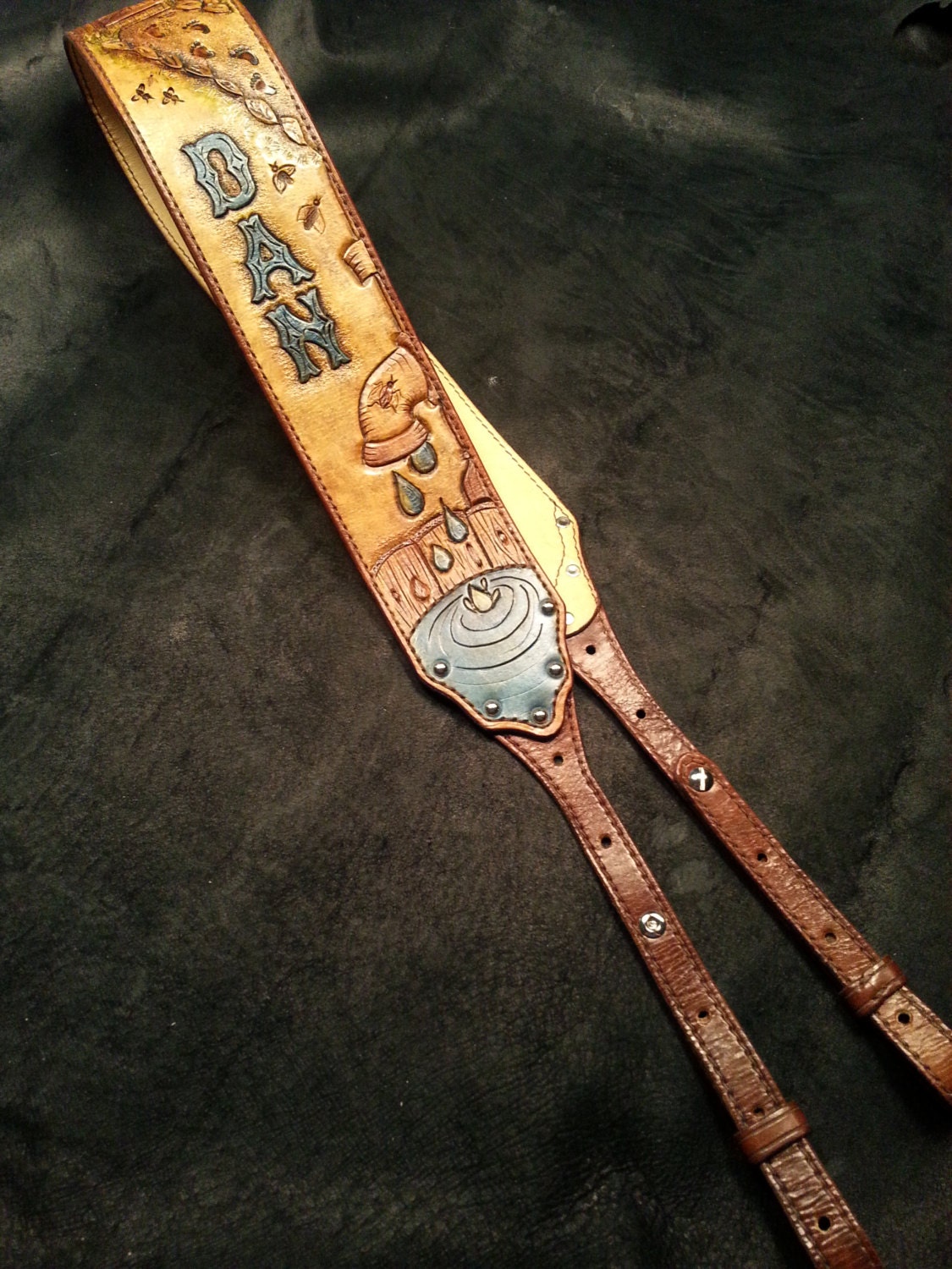 Leather BANJO STRAP Custom Designed with you Functional Art Etsy