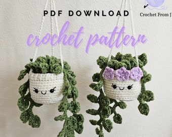 PATTERN: Crochet Pothos Hanging Plant