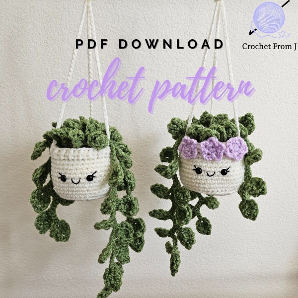 PATTERN: Crochet Pothos Hanging Plant
