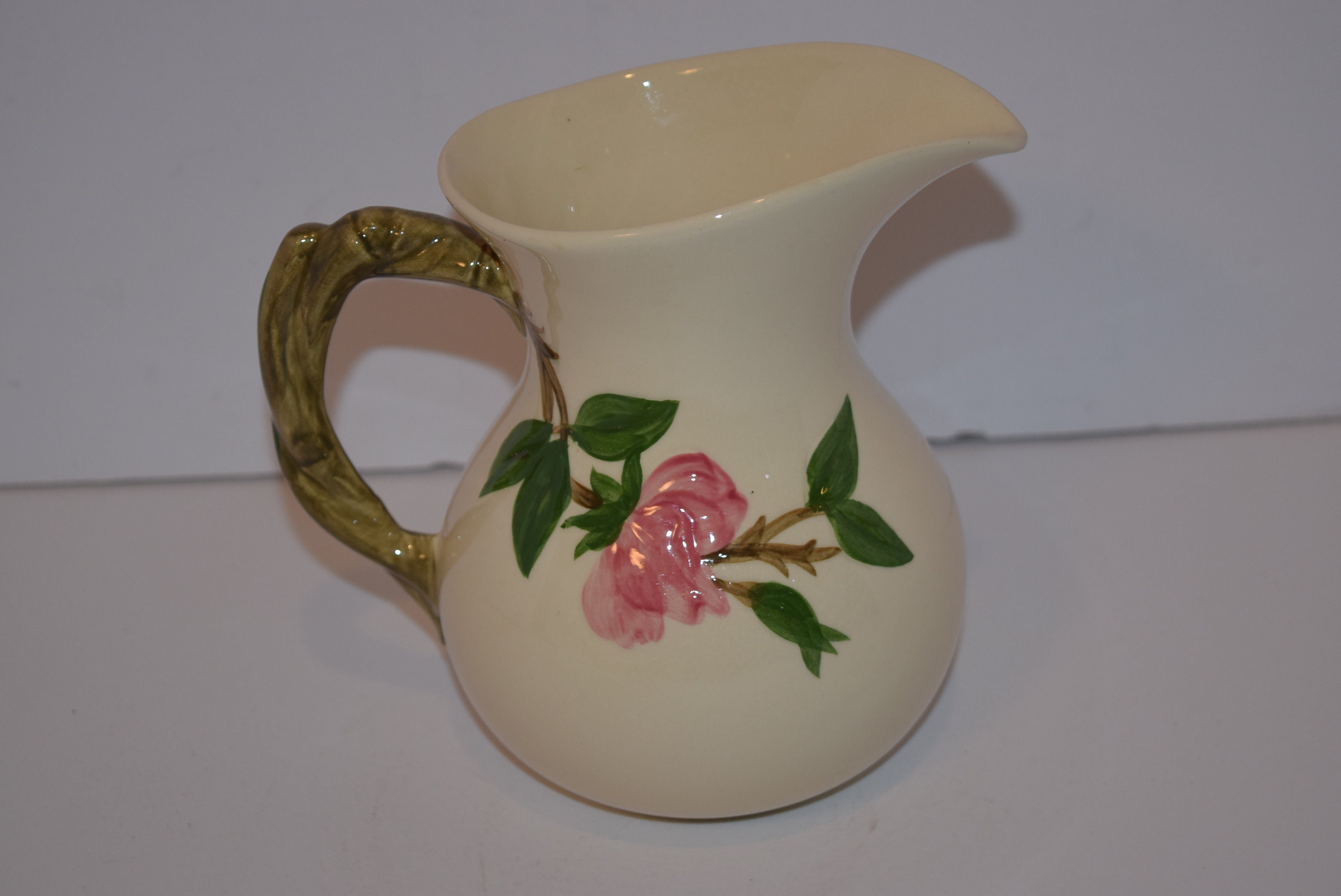 Vintage Franciscan Desert Rose 6 1/2 Pitcher - Old Marks Vintage Franciscan Desert Rose 6 1/2 Pitcher - Old Marks