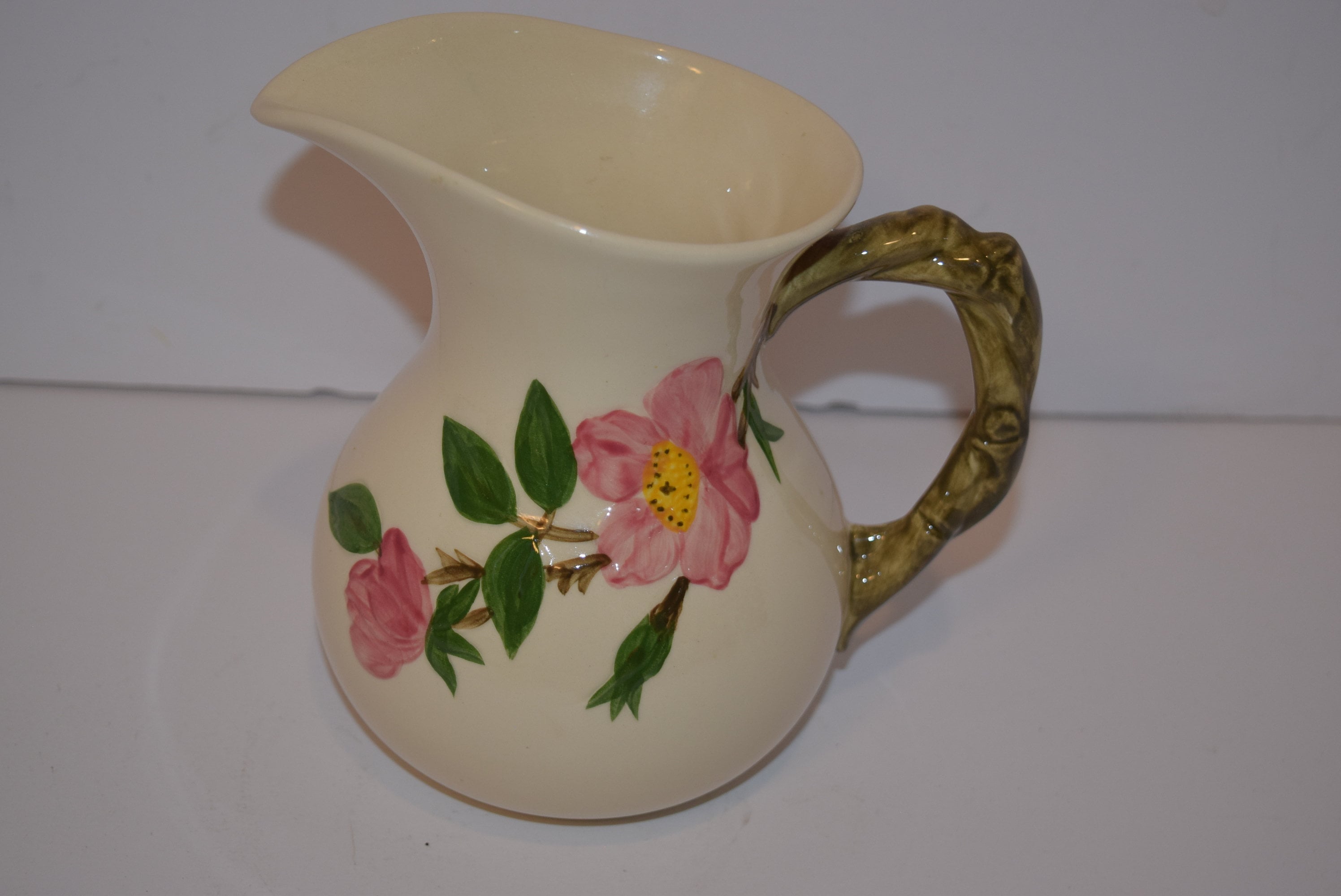 Vintage Franciscan Desert Rose 6 1/2 Pitcher - Old Marks Vintage Franciscan Desert Rose 6 1/2 Pitcher - Old Marks