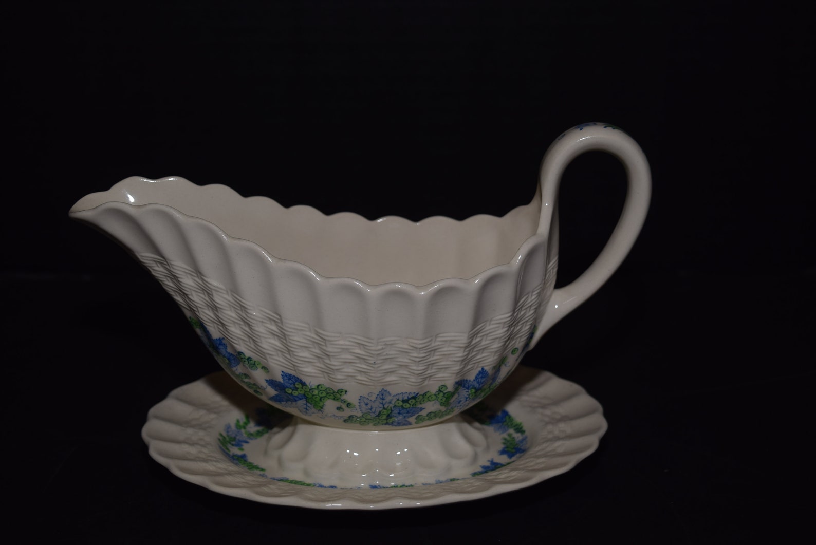 Vintage Copeland Spode Valencia Gravy Boat W/attached Etsy