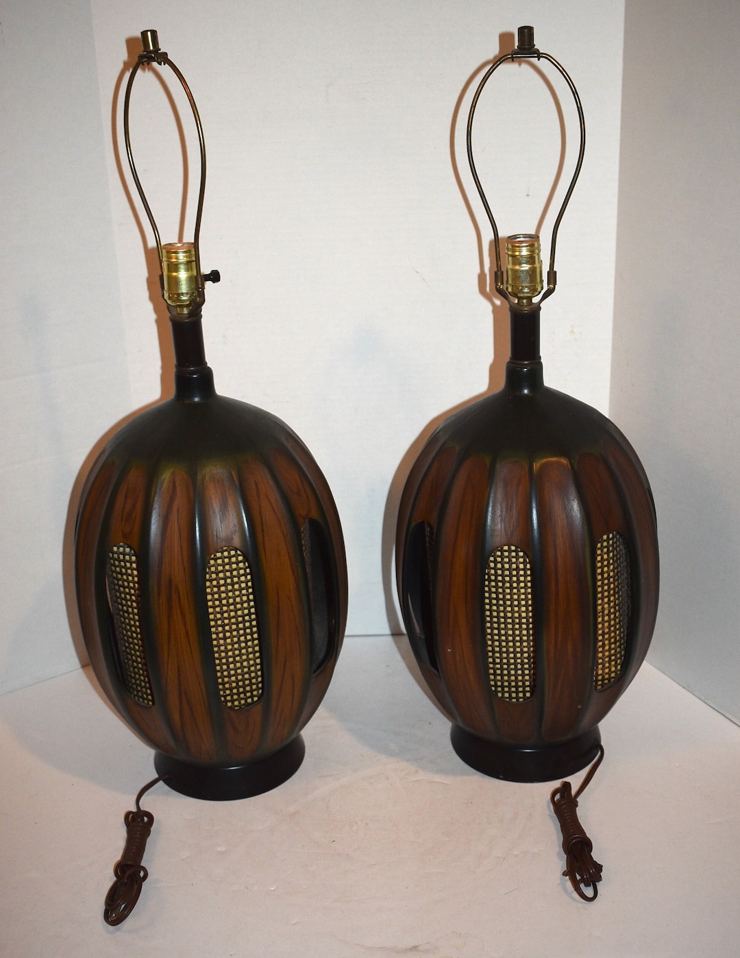 Vintage Pair Mid-century Modern Table Lamps - Etsy