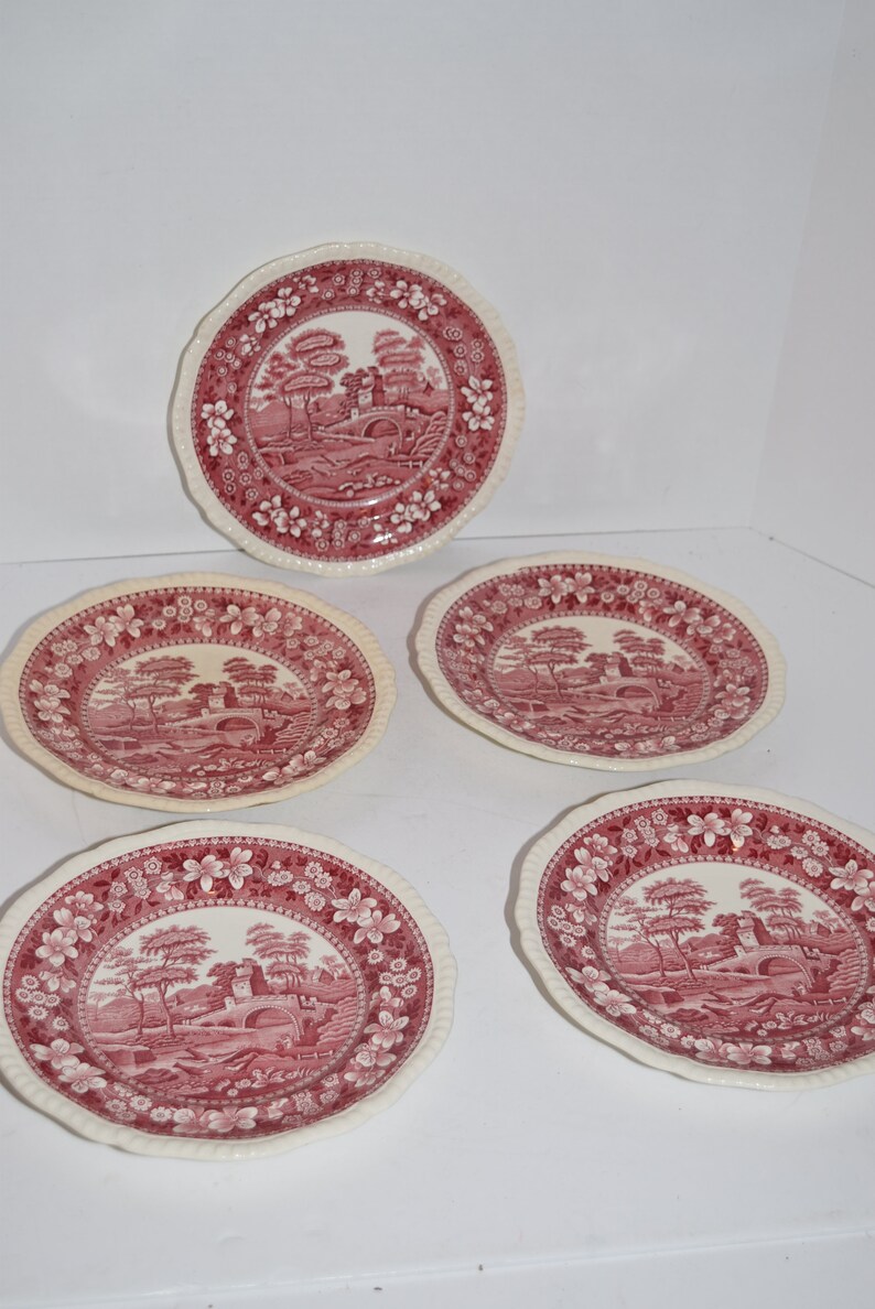 s Spode China TOWER-PINK Salad Plate VERY GOOD