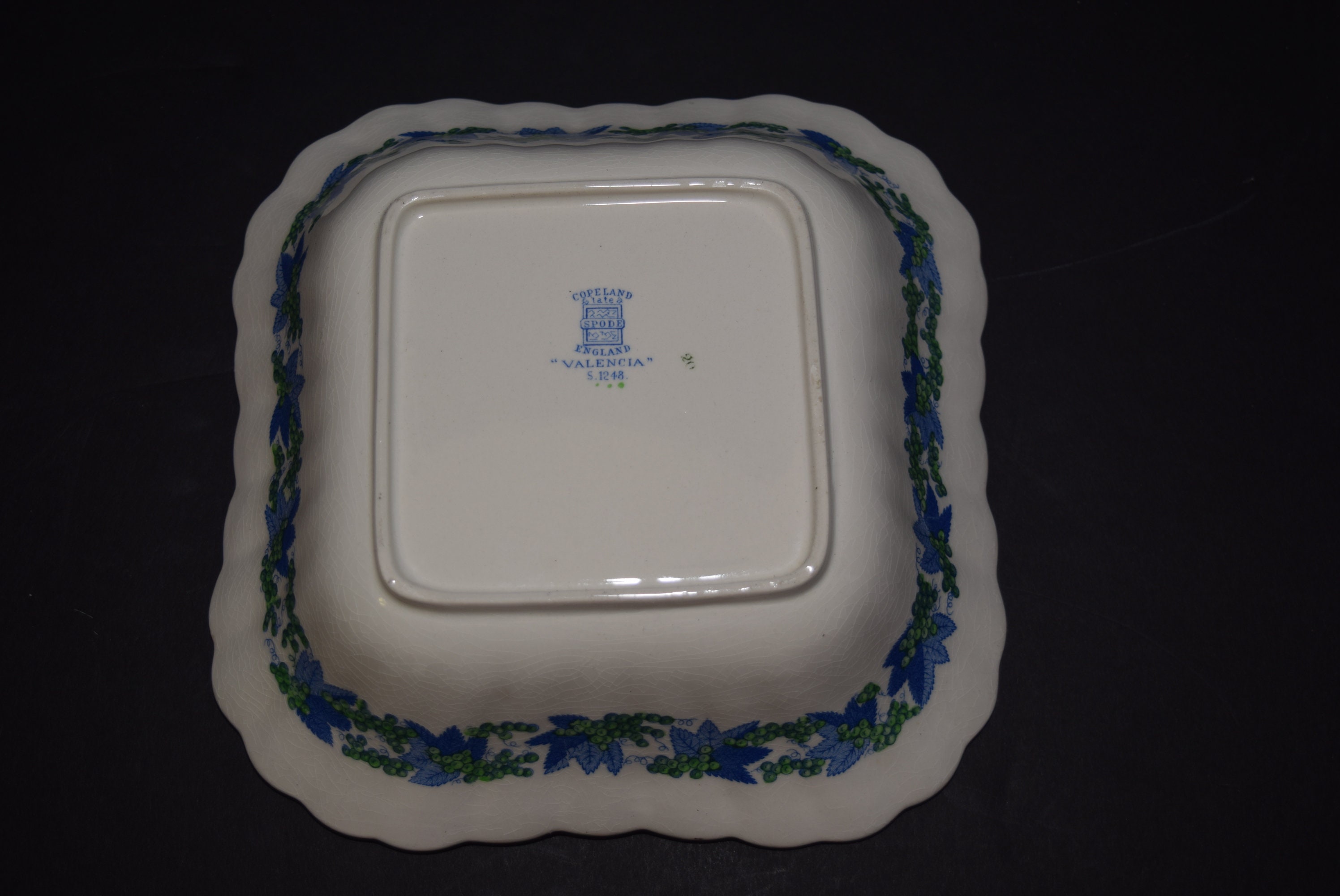 Vintage Copeland Spode Valencia 8 Square Serving Bowl Etsy