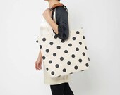 Travel totebag - high quality Japanese canvas + hand screen print